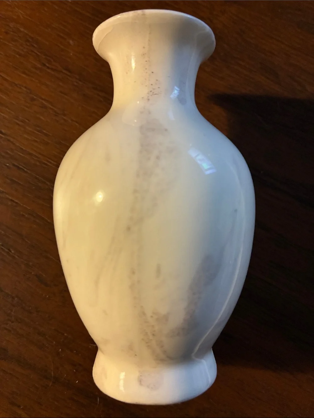 Mt. St. Helens Vase Cream W/ Ash Remnants Ceramic Vase Cougar,Washington Gift